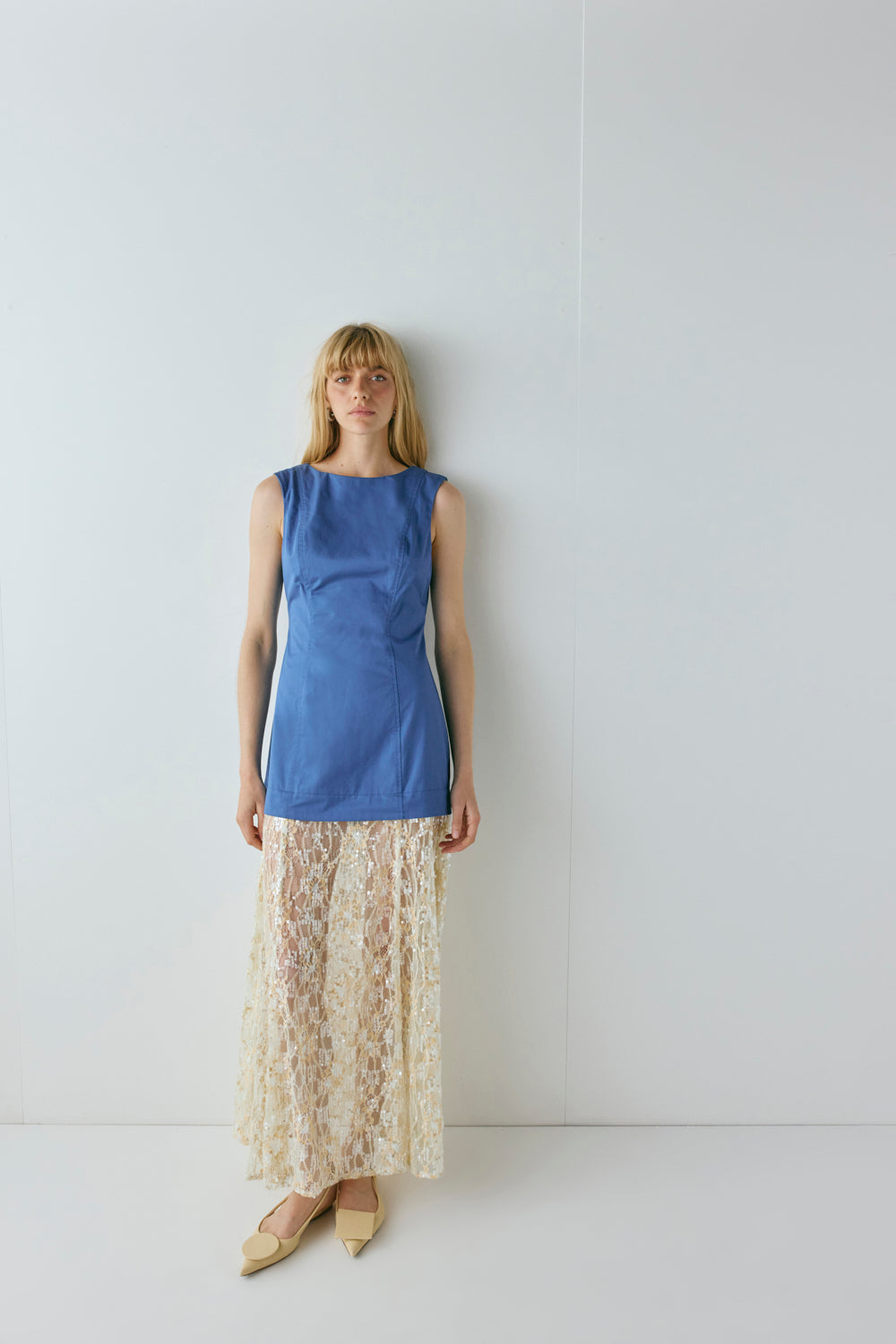 Robbie Sequin Maxi Dress Cobalt