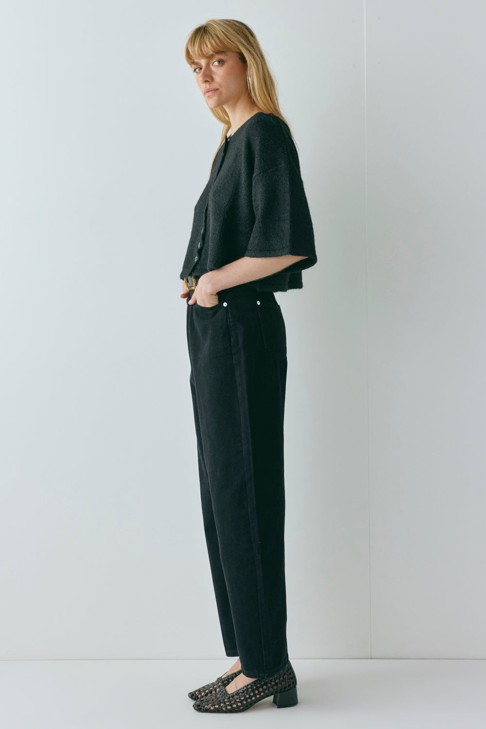 Hailey Knit Cardigan Black