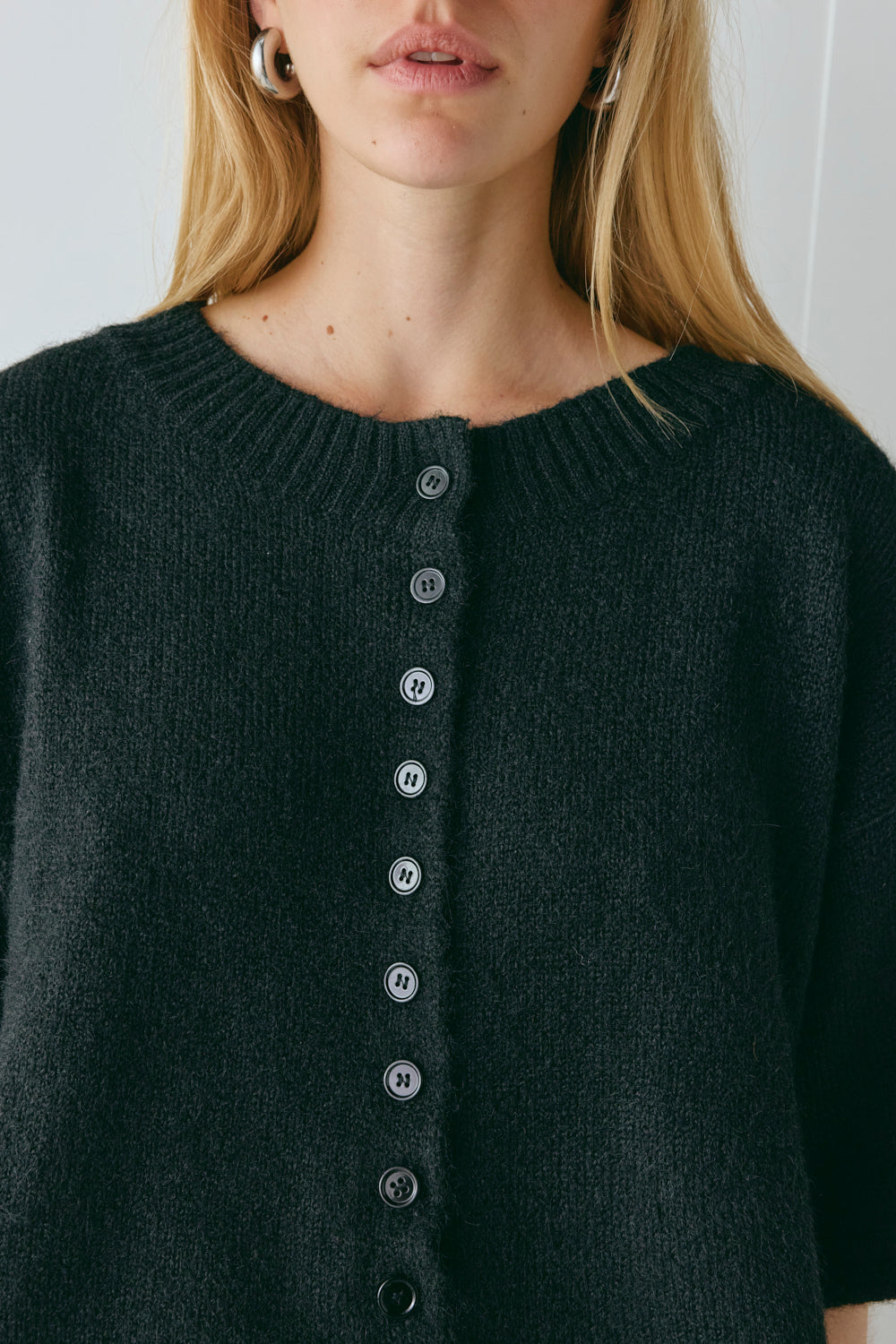 Hailey Knit Cardigan Black