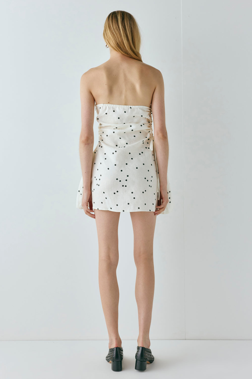 Gaia Linen Mini Dress Dot