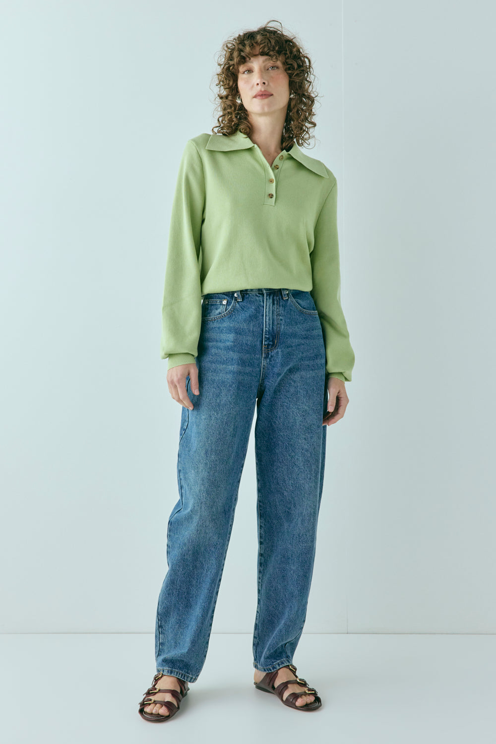 Tyra Knit Jumper Lime