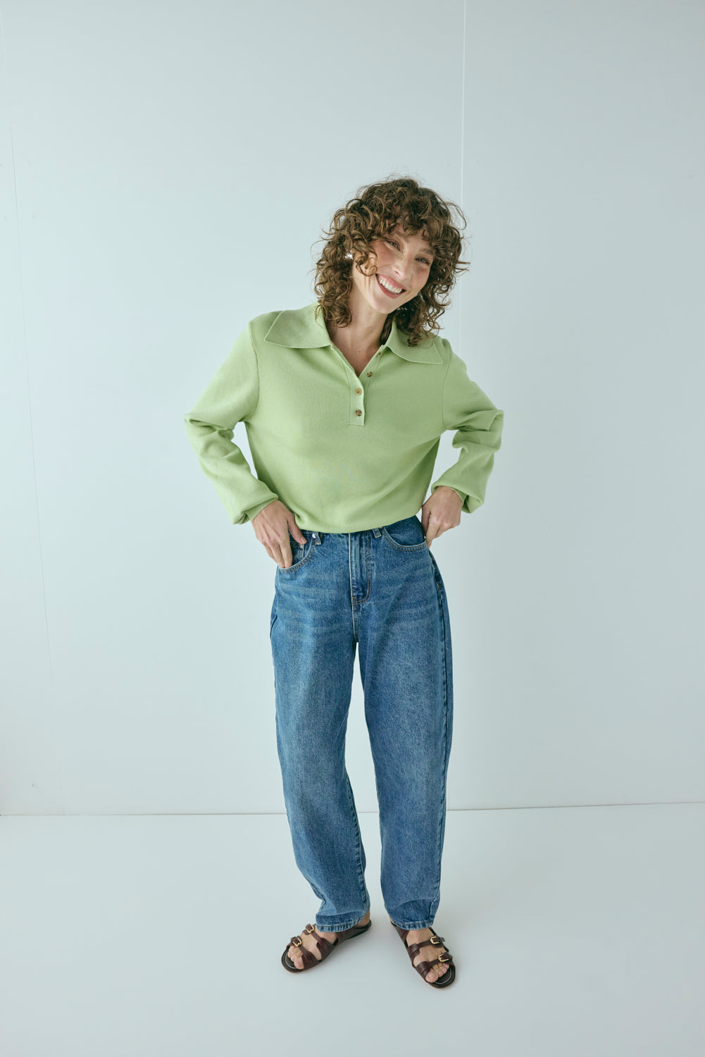 Tyra Knit Jumper Lime