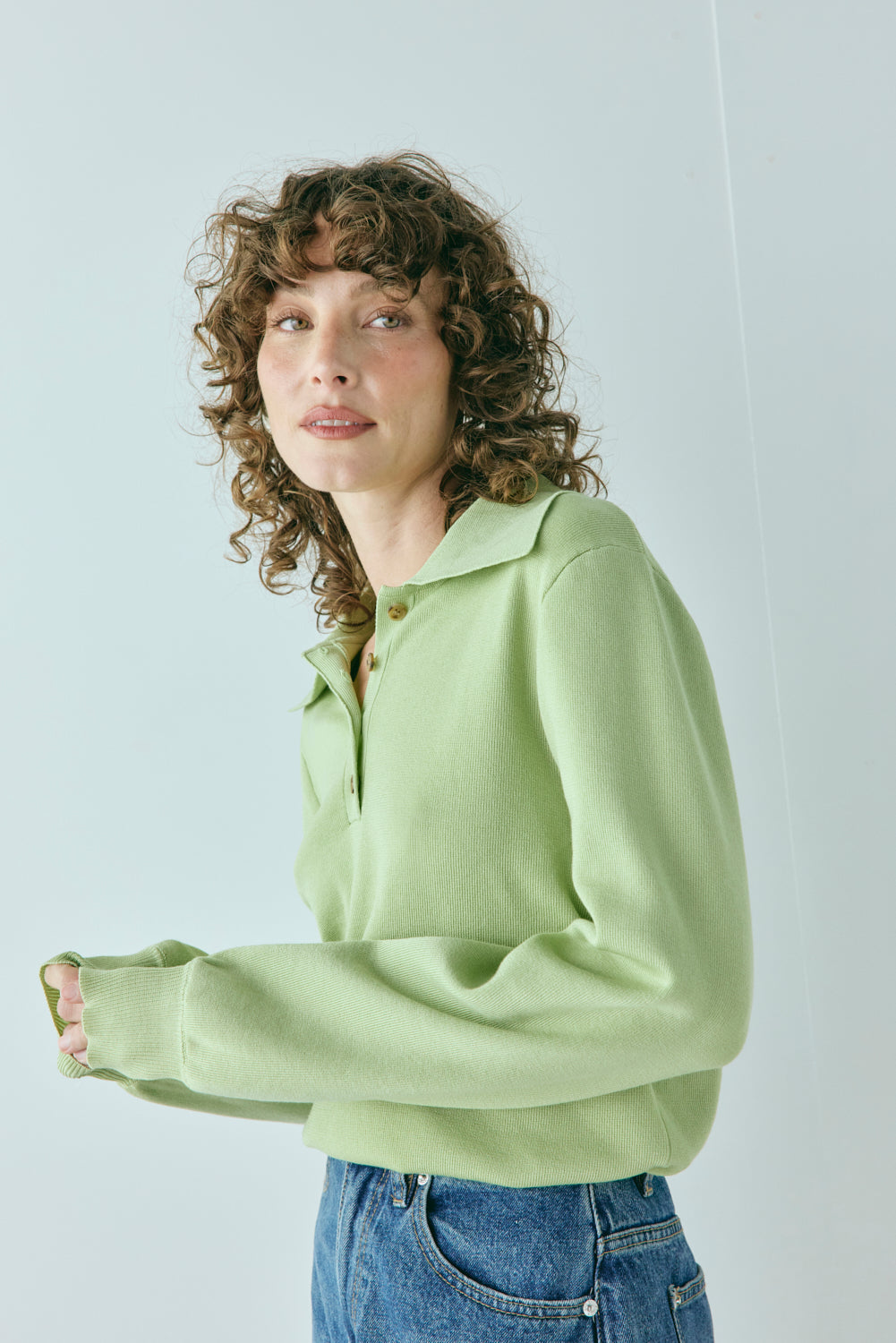 Tyra Knit Jumper Lime
