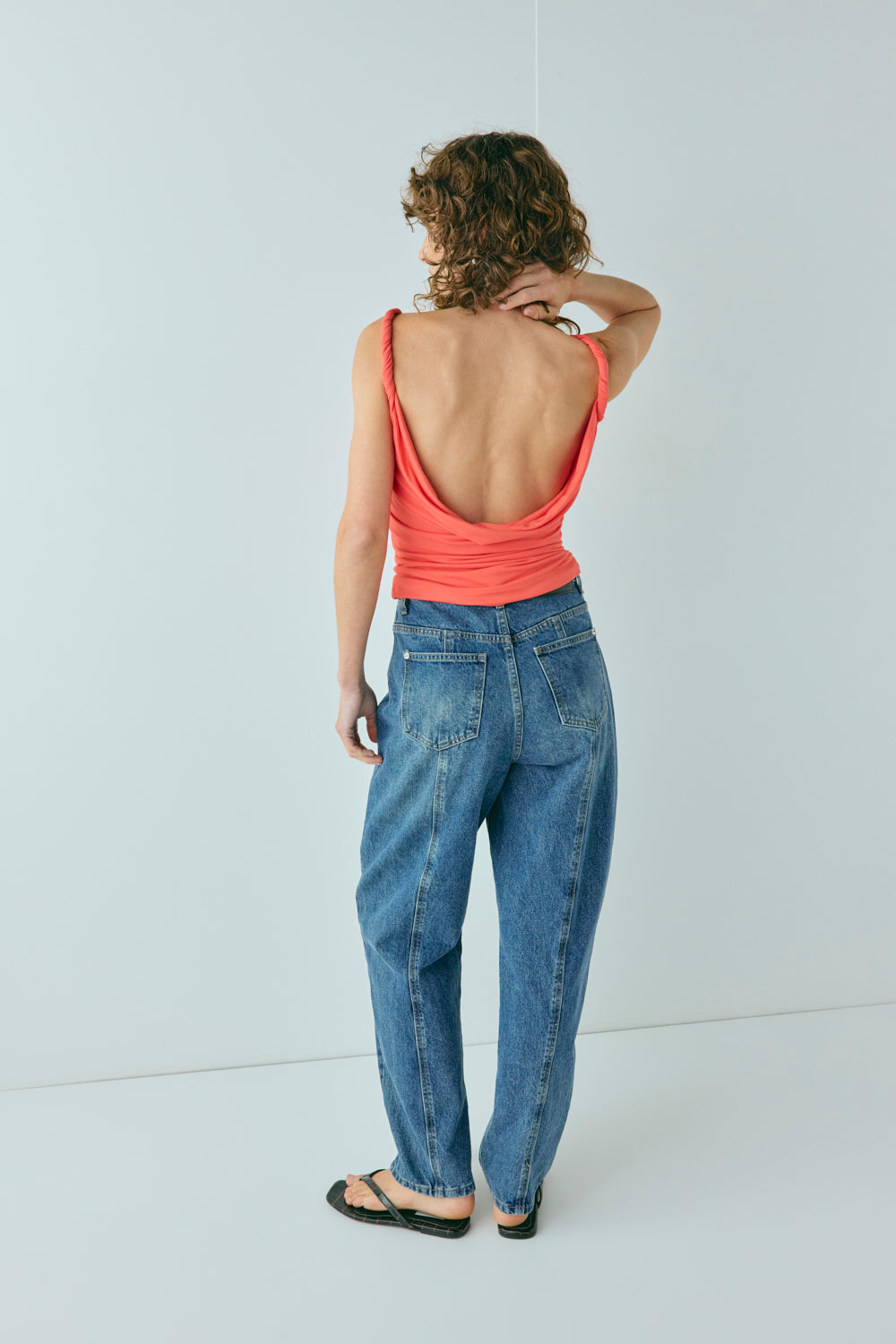 Camelia Top Coral