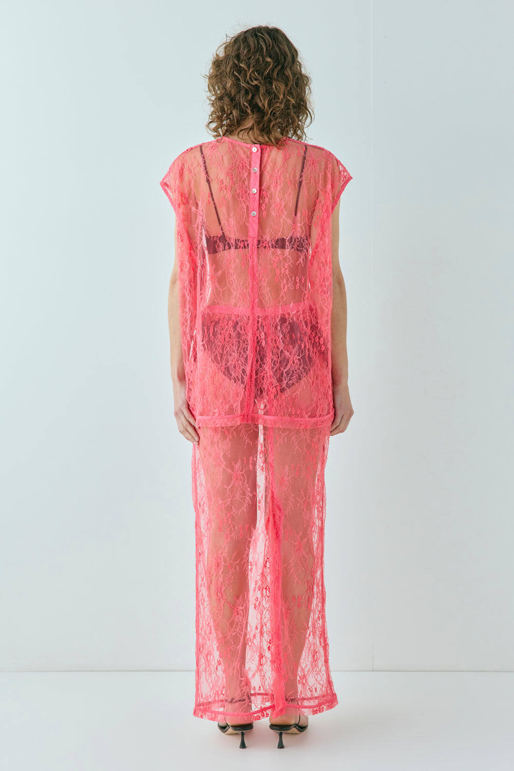 Devyn Lace Top Pink
