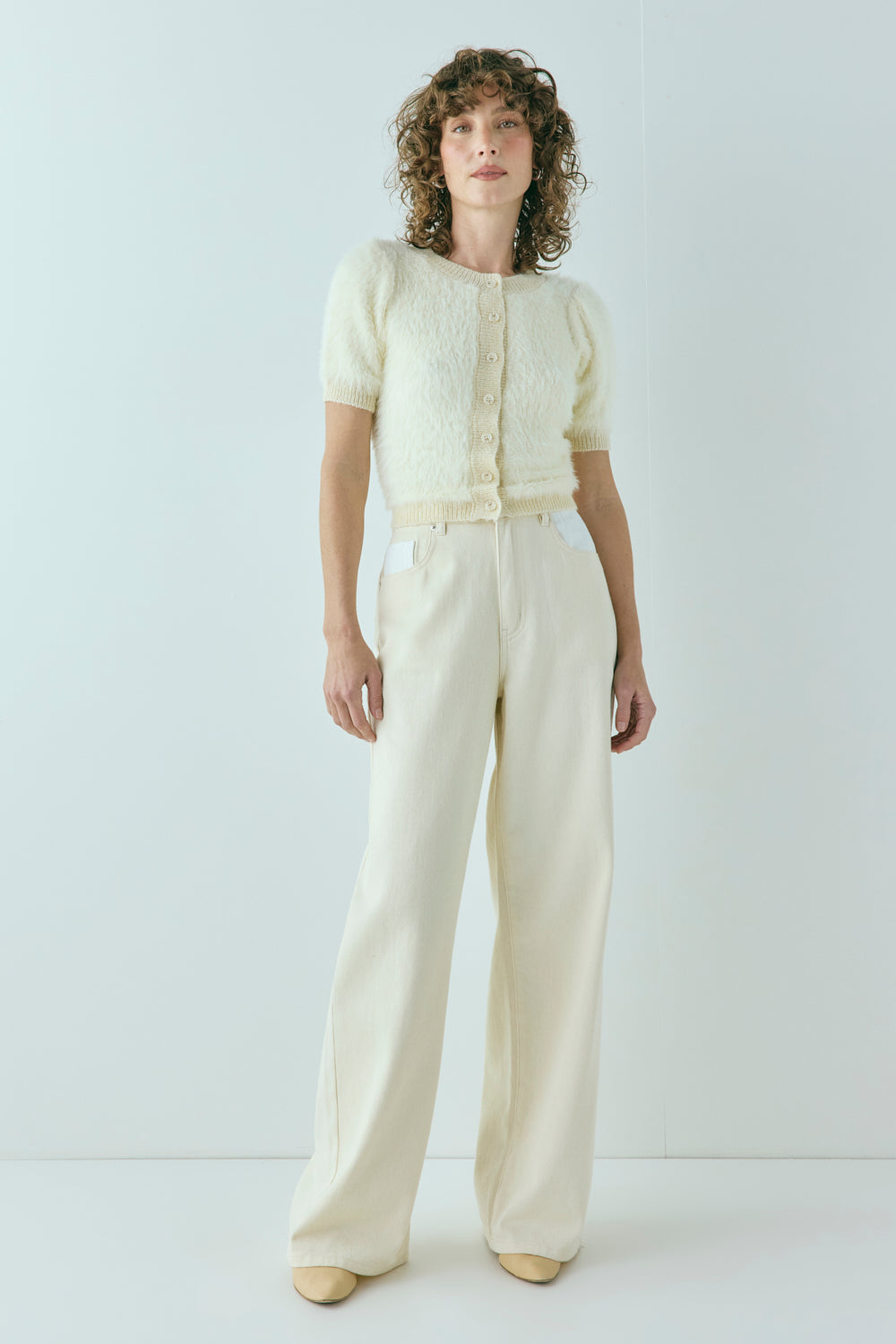 Tess Knit Top Cream
