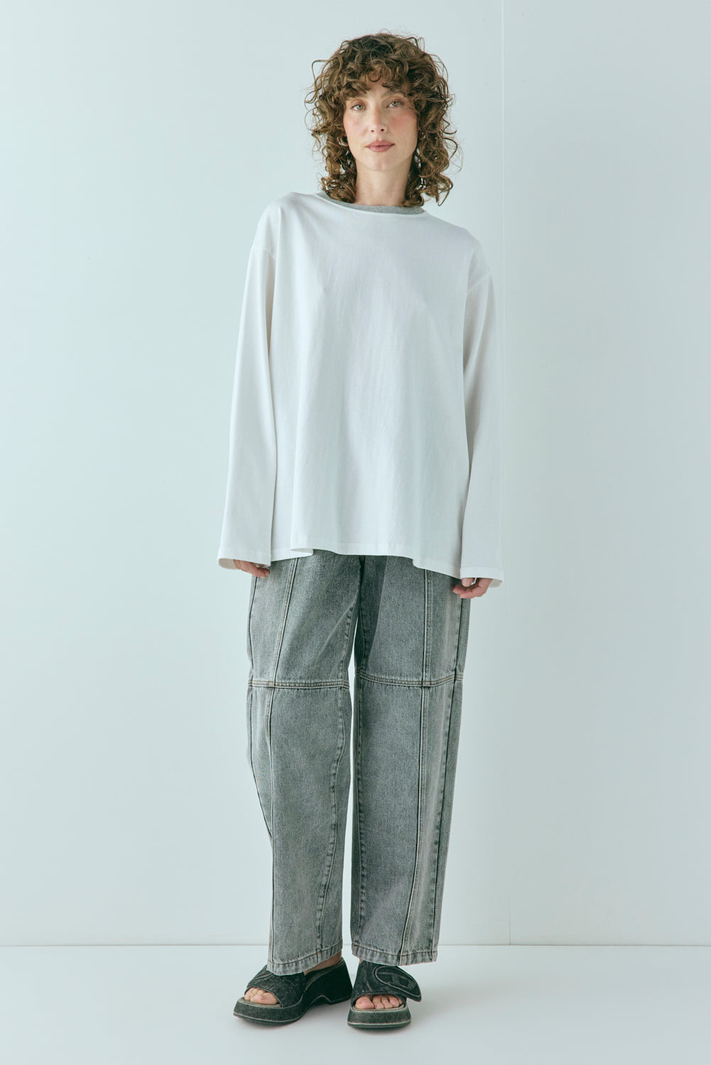 Willow Long Sleeve Tee White