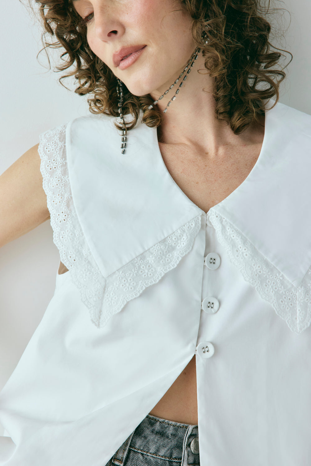 Mae Top White