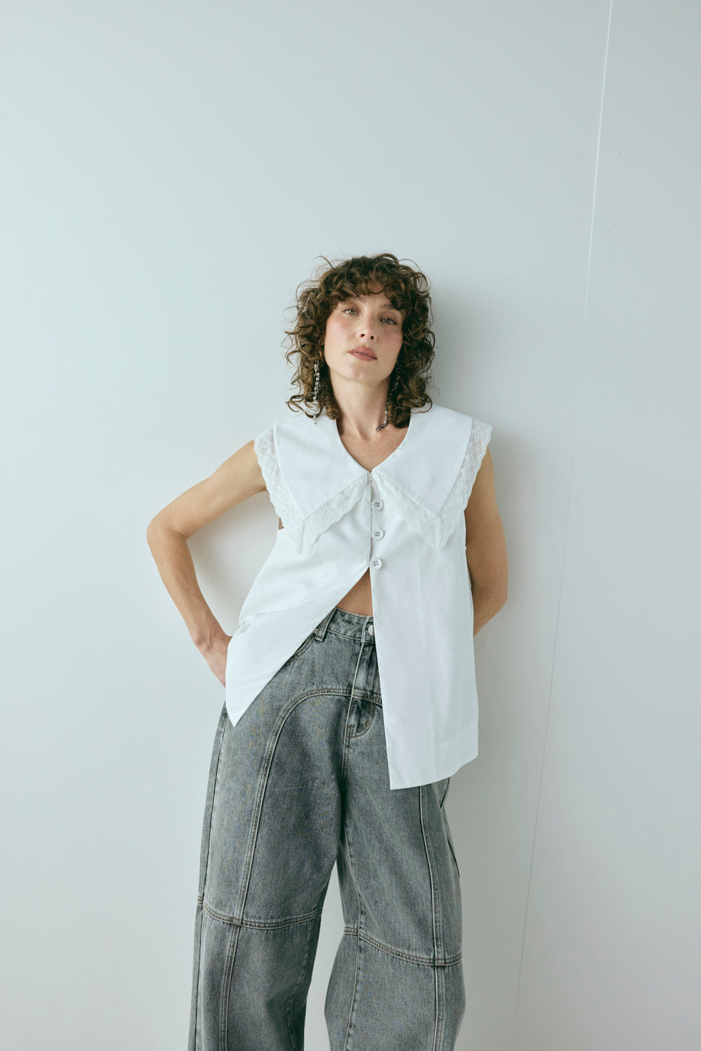 Mae Top White