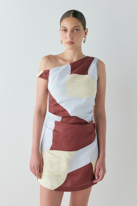 Milly Linen Mini Dress Muna