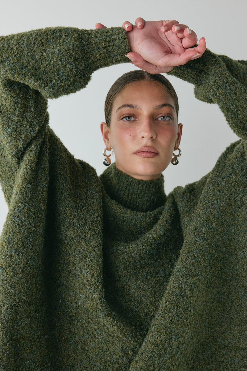 Yumi Knit Jumper Khaki