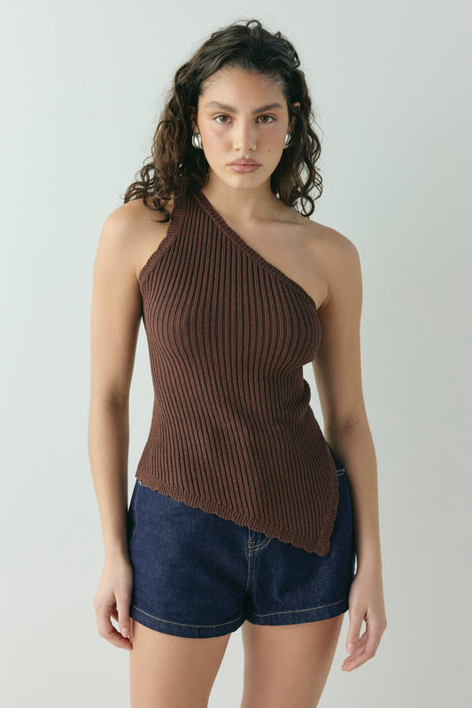 Joni Knit Top Chocolate