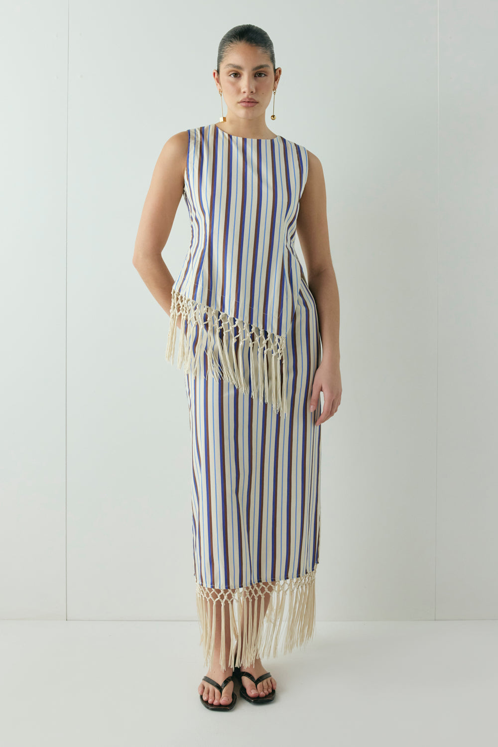 Billie Midi Skirt Stripe