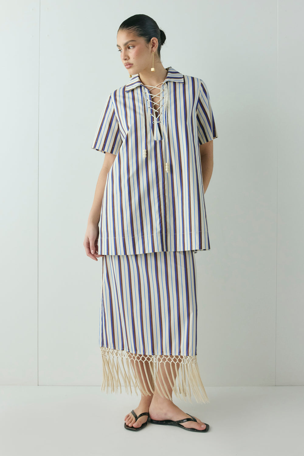 Zippora Mini Dress Stripe