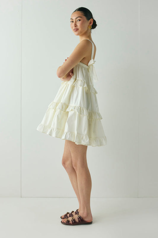 Lila Mini Dress Cream