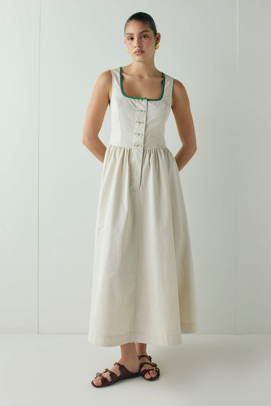 Reese Midi Dress Cream