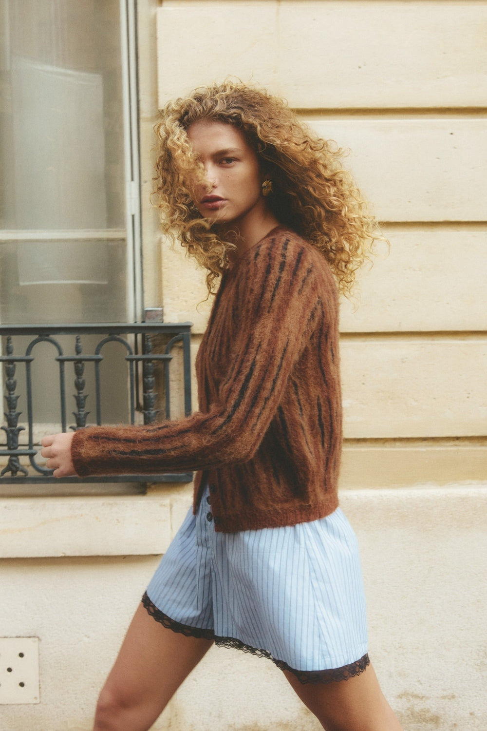 Ralph Knit Cardigan Brown