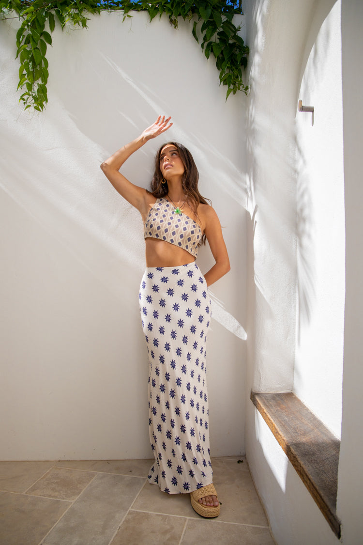 Ray Of Sun Bias Cut Maxi Dress Soleil