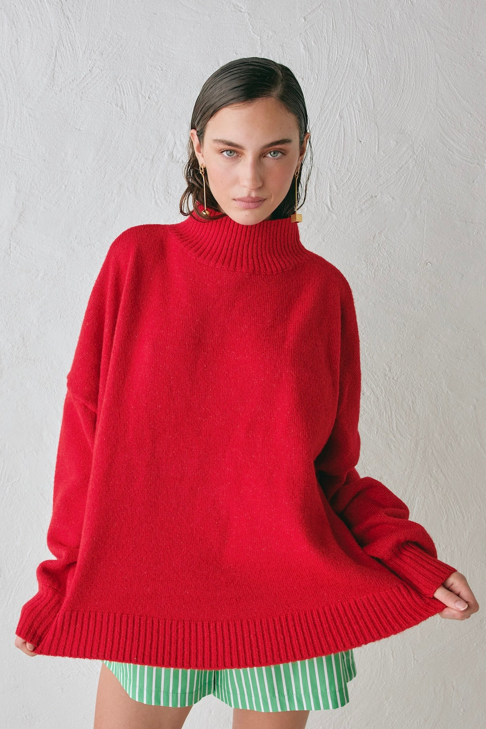 Yumi Knit Jumper Red