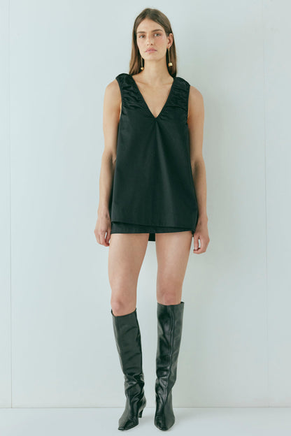 Fira Tunic Top Black