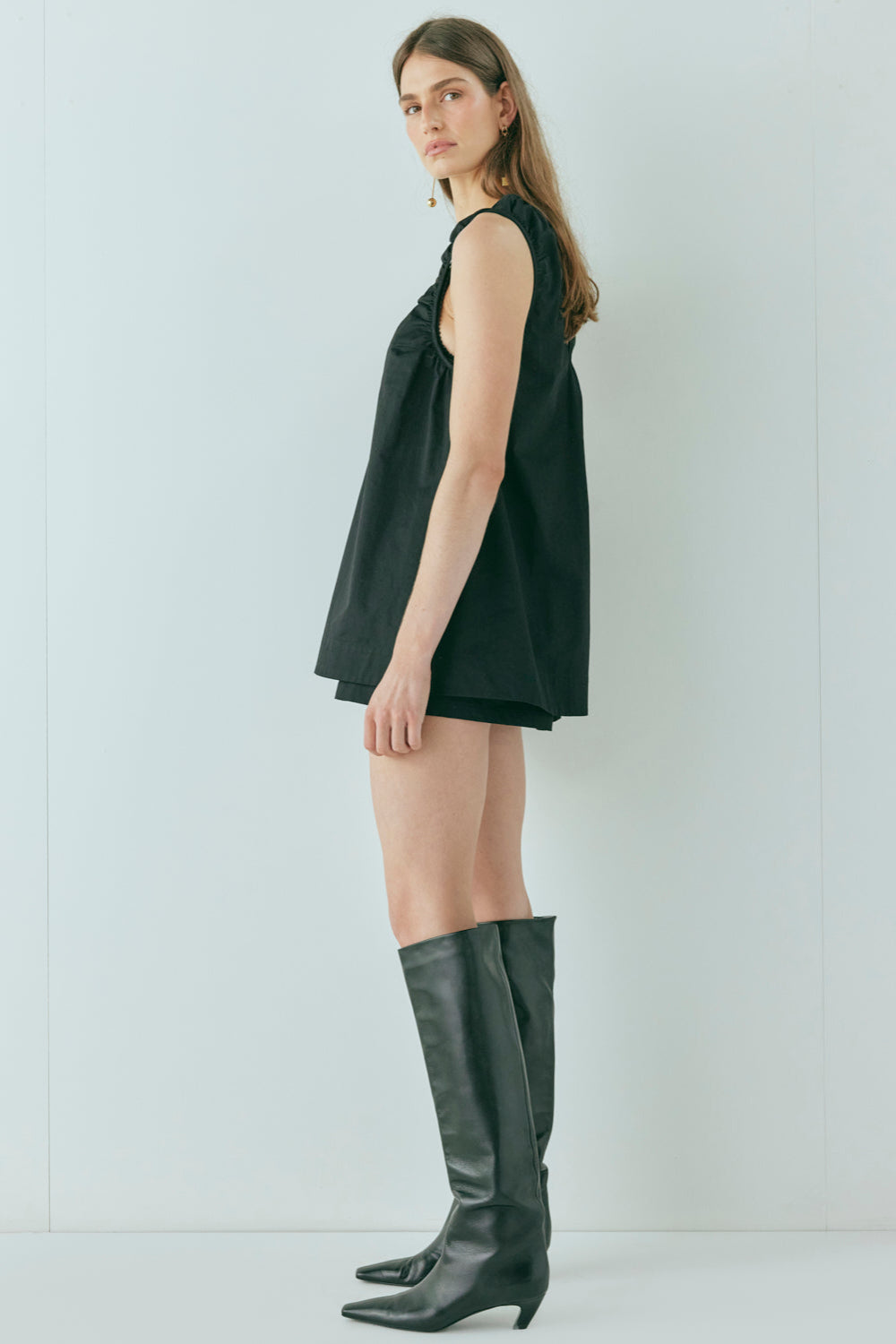 Fira Tunic Top Black