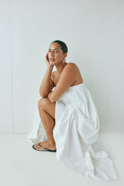 Hali Maxi Dress White