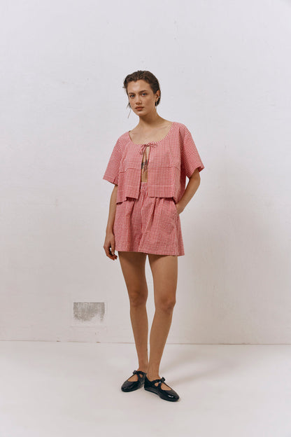 The Sea & I Smock Top Red