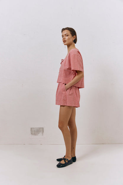 The Sea & I Smock Top Red