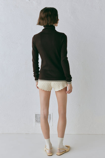Bea Knit Skivvy Chocolate
