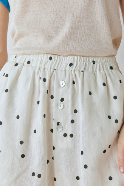 Eliza Linen Shorts Dot