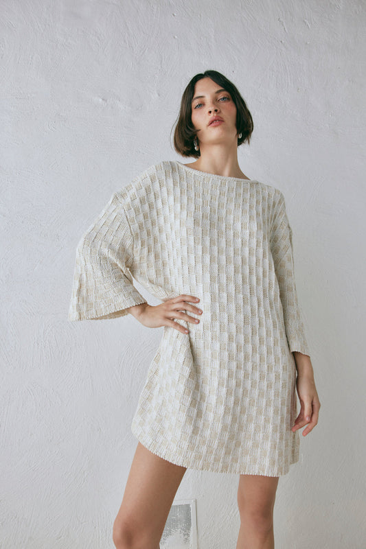 Pia Knit Tunic Cream