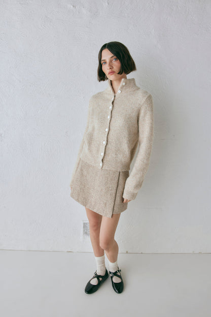 Henley Knit Cardigan Marle
