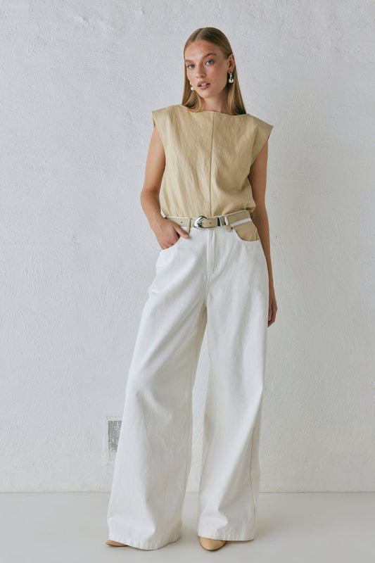 Sutton Denim Jeans White