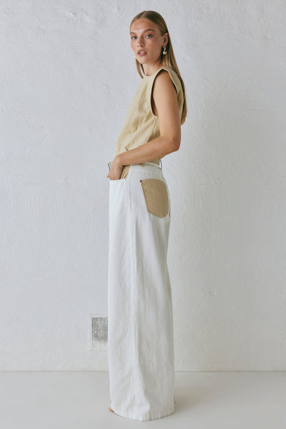 Sutton Denim Jeans White