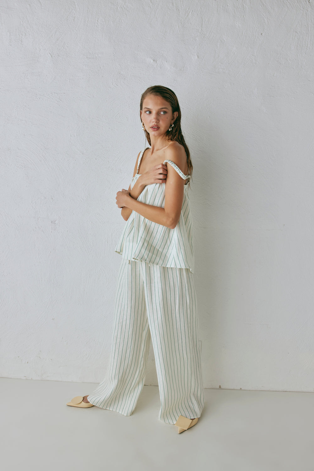 Raya Linen Pants Stripe