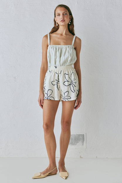 Gabbi Linen Shorts Fleur
