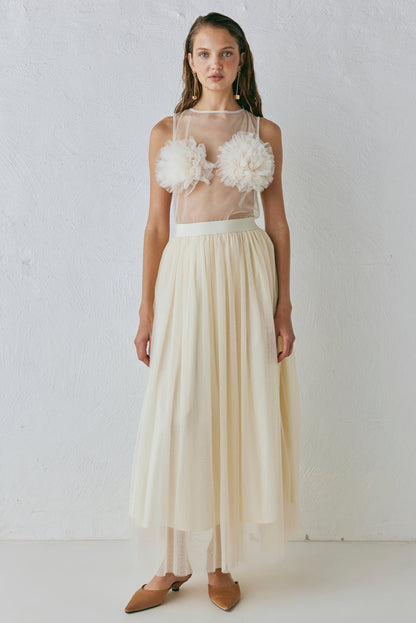 Irina Maxi Skirt Cream