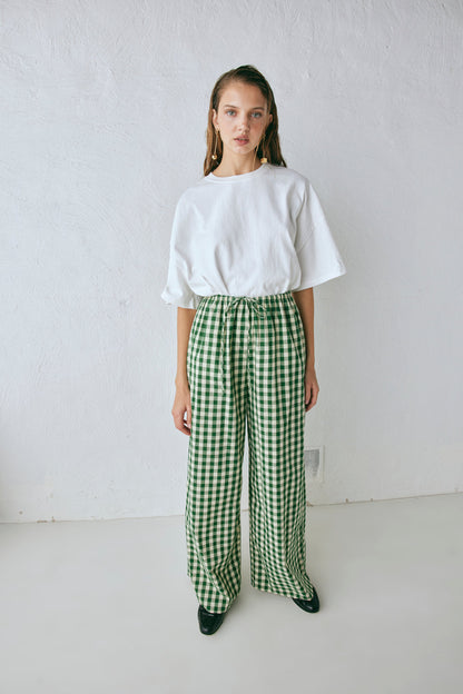 Raya Pants Green Check