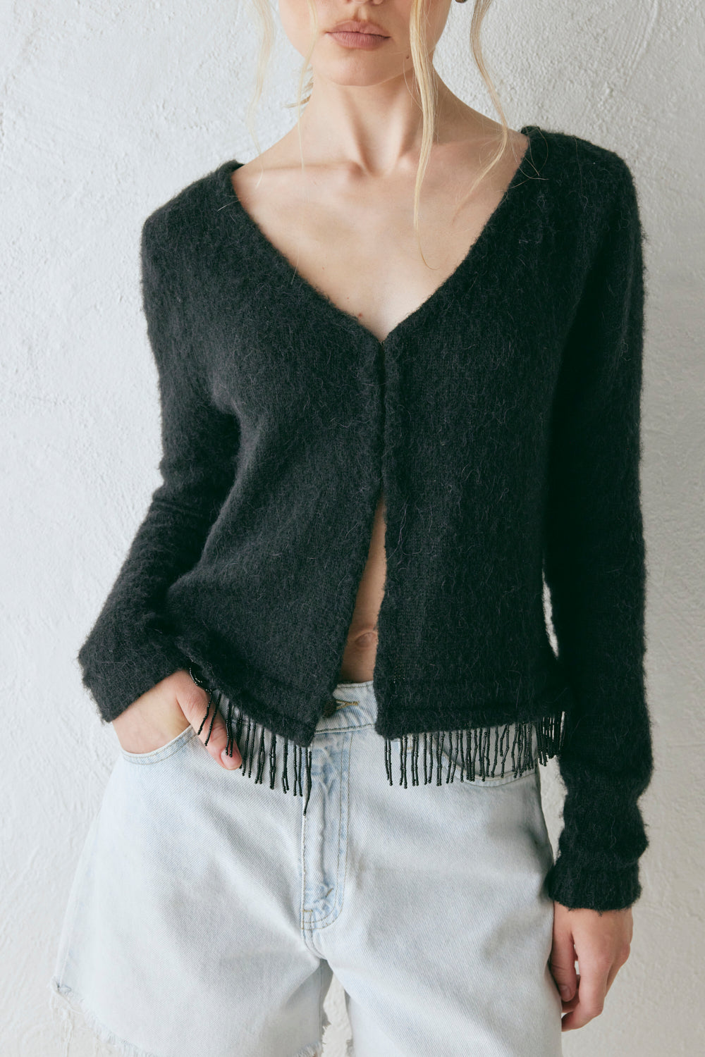 Edie Knit Cardigan Black