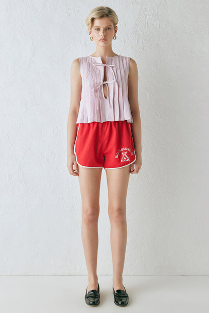 Valeria Linen Top Musk