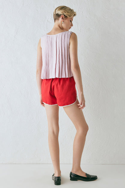 Valeria Linen Top Musk