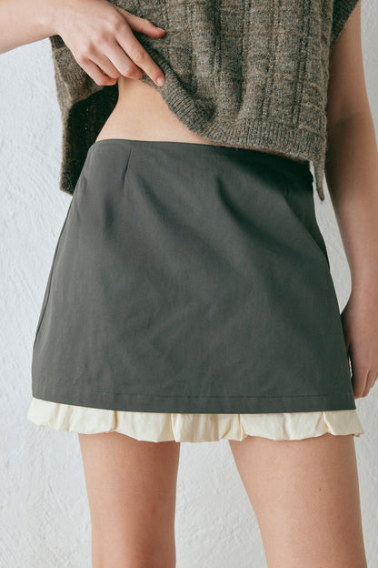 Lera Mini Skirt Charcoal