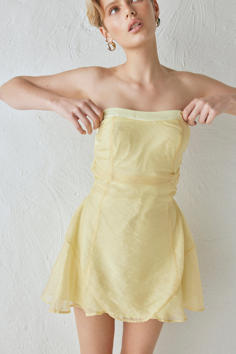 Paloma Mini Dress Lemon