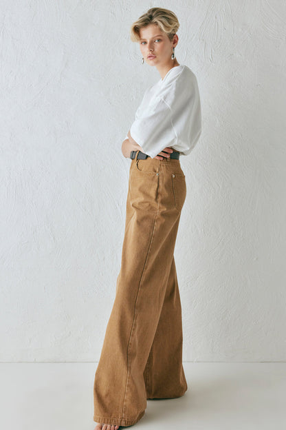 Aston Denim Jeans Tan