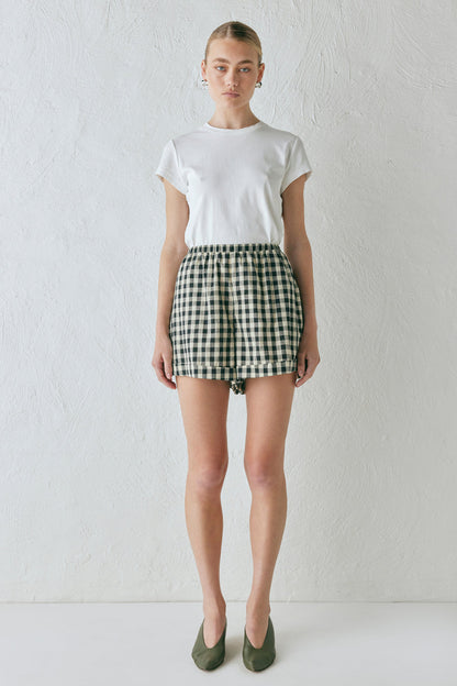 Freda Shorts Black Check