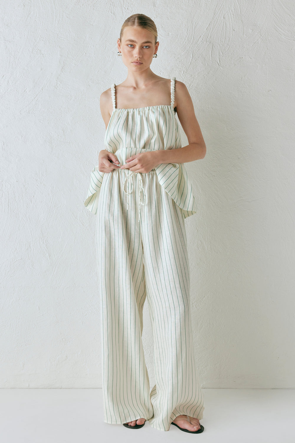 Raya Linen Pants Stripe