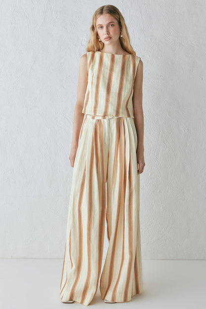 Luca Linen Pants Stripe