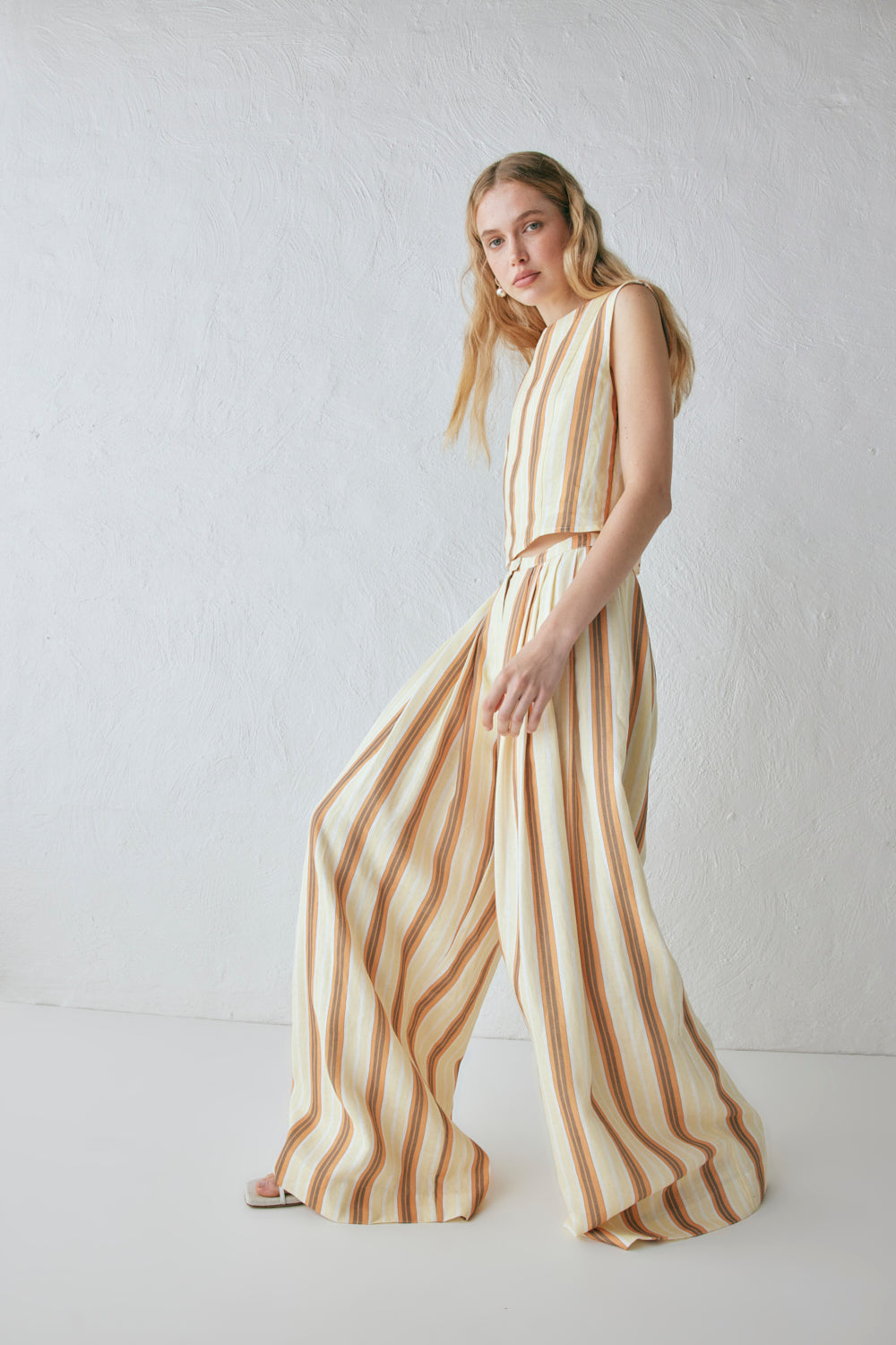 Luca Linen Pants Stripe