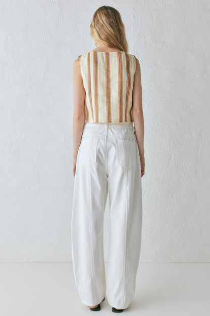 Ama Linen Top Stripe