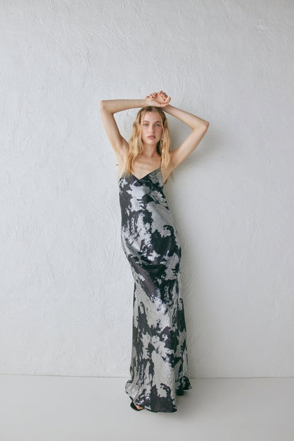 Ida Maxi Dress Silver